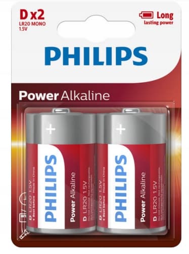Philips Power Alkaline D -paristot x2