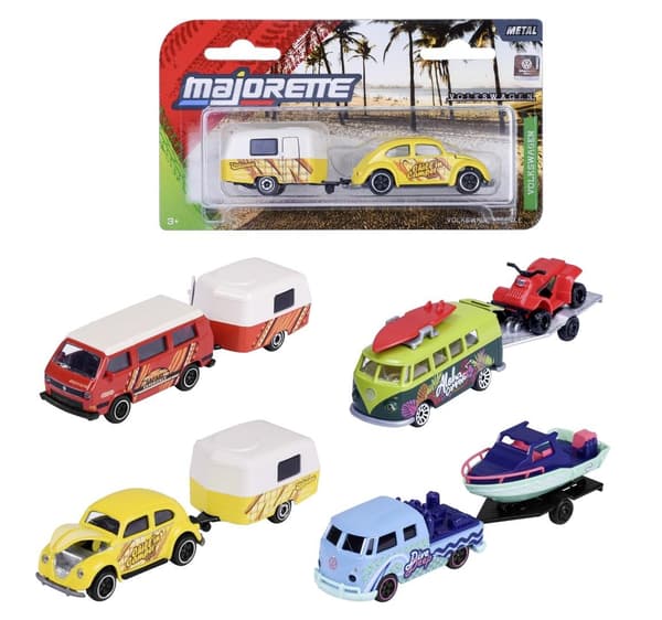 Majorette Volkswagen med trailermix