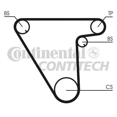 CONTITECH CT 833 balanceakselrem