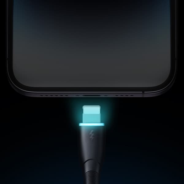 iPhone Starry -sarjan USB-A-kaapeli - Lightning 3A 1m musta