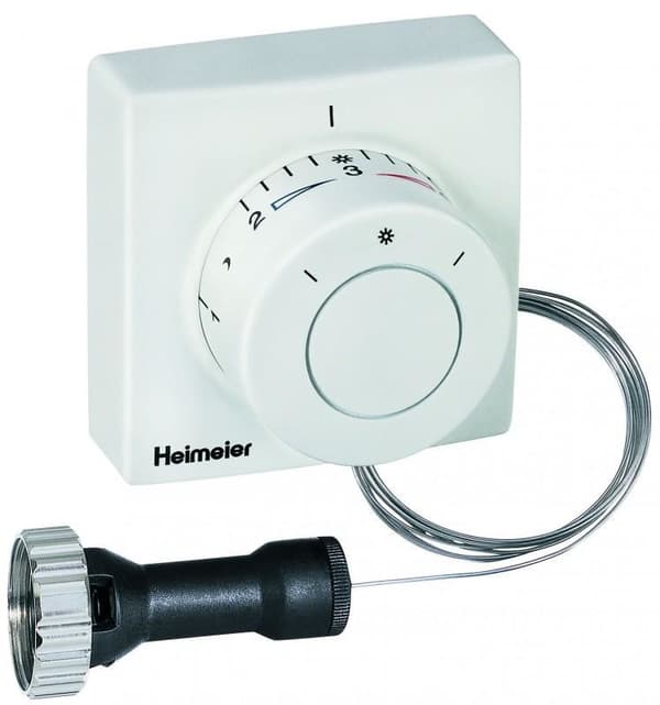 Termostathuvud F fjärrsensor 2m