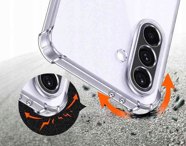 Etui til Samsung Galaxy S25 FE FORSTÆRKET BAGSIDE til MAGSAFE CLEAR ETUI + Glas