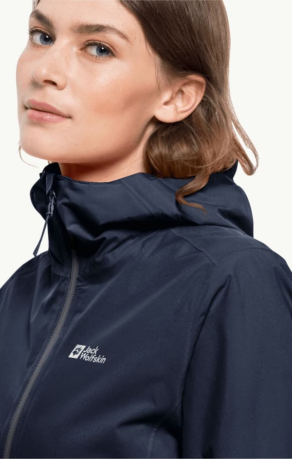 Udsalg - Jack Wolfskin Pack & Go Shell regnjakke til dame (1111514_1010) S
