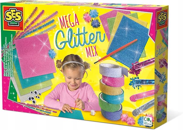 SES 14109 Kreativt Glitter Dekorationssæt