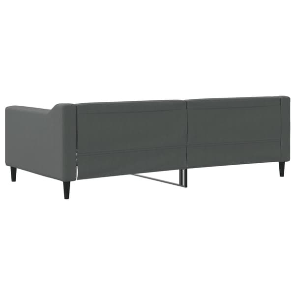 vidaXL Bäddsoffa mörkgrå 90x190 cm tygklädd