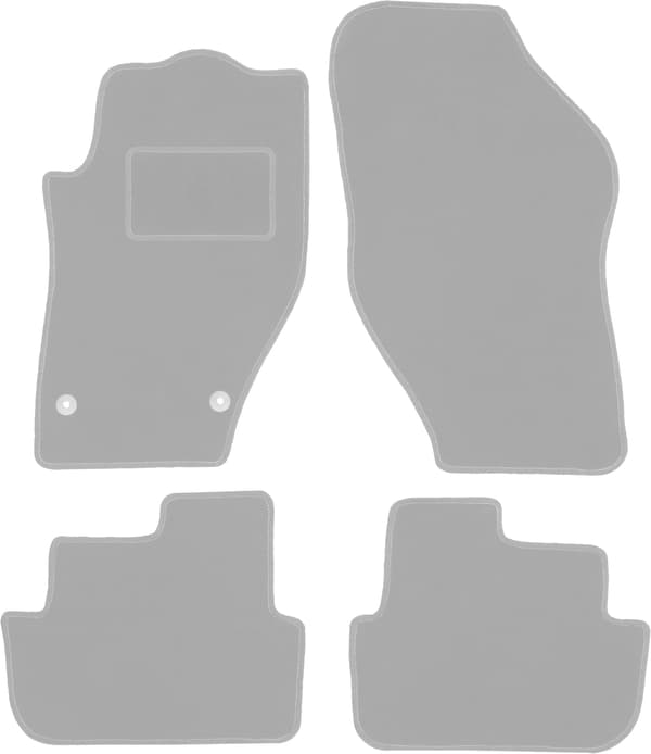 Grå bilmåtter til: Peugeot 308 CC cabrio (2007-2013)