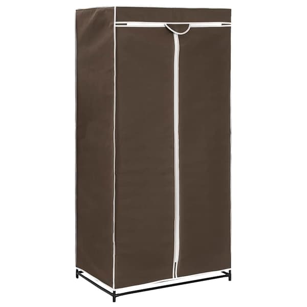 vidaXL garderobe, brun, 75x50x160 cm