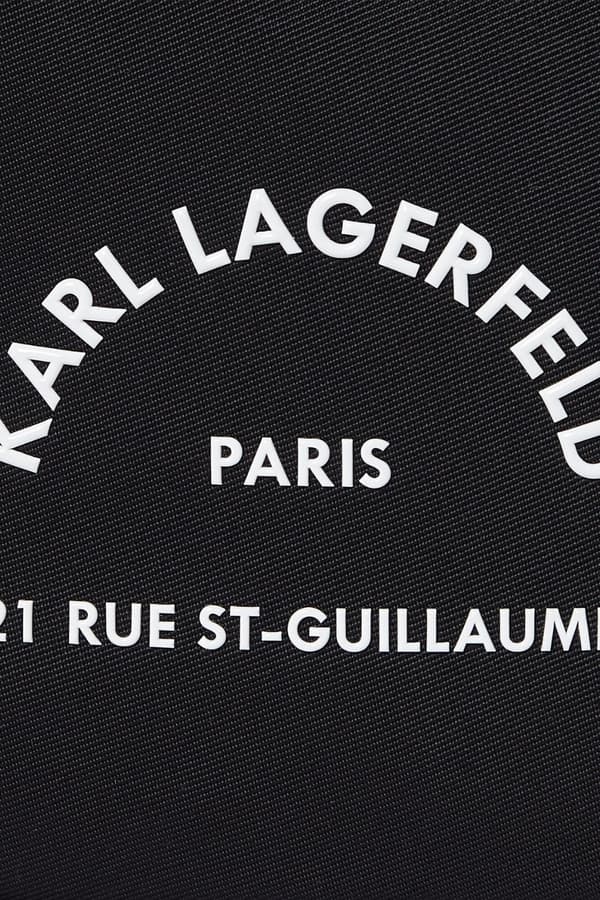 Karl Lagerfeld sort nylon herrepung