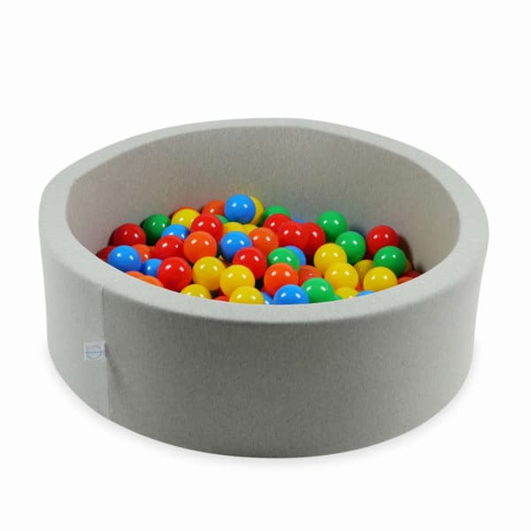 Leksaksbollar ø7cm 50 st gröna, gula, orange, röda, blå