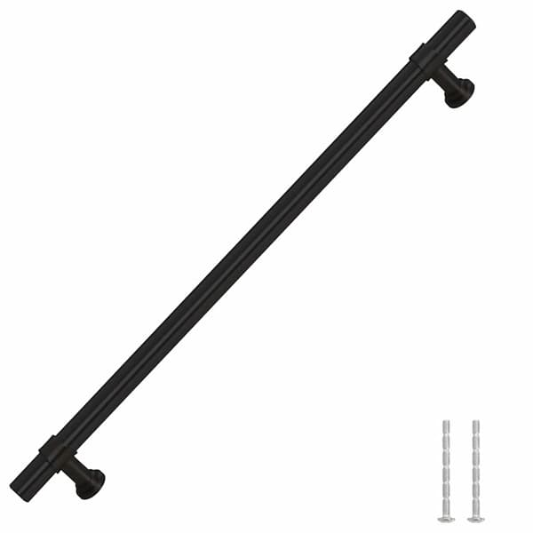 vidaXL skabsgreb, 5 stk., sort, 224 mm, rustfrit stål