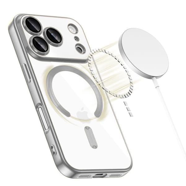 Etui til iPhone 17 Pro Electro MagSafe – sølv