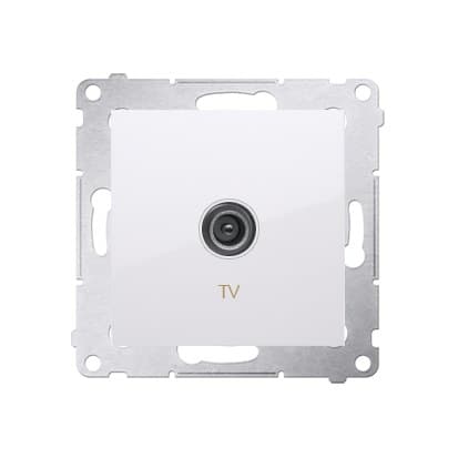 Enkelt TV-stik, hvid Simon54