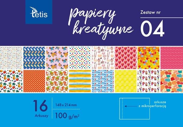 Kreativa papper A5/16K set om 4