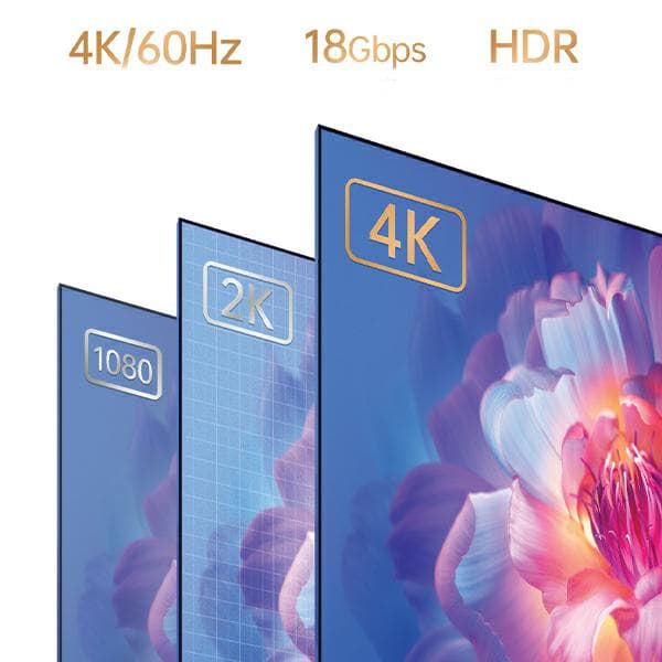 AWEI CL-212T USB-C til HDMI 4K 30Hz Kabel Sort