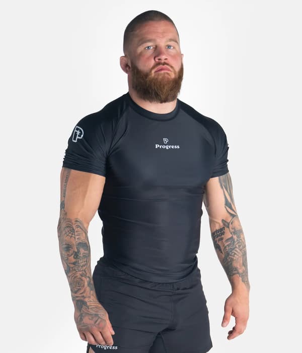 Progress Herr Kortärmad Rashguard Academy Svart S