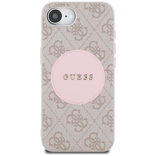 Guess 4G Circle Classic Logo MagSafe-etui til iPhone 16e / 17e pink