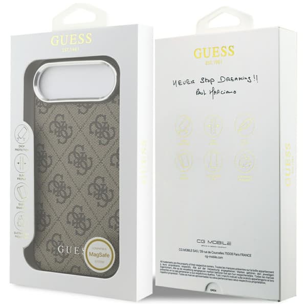 Guess 4G Classic Logo MagSafe-etui til iPhone Air, brunt
