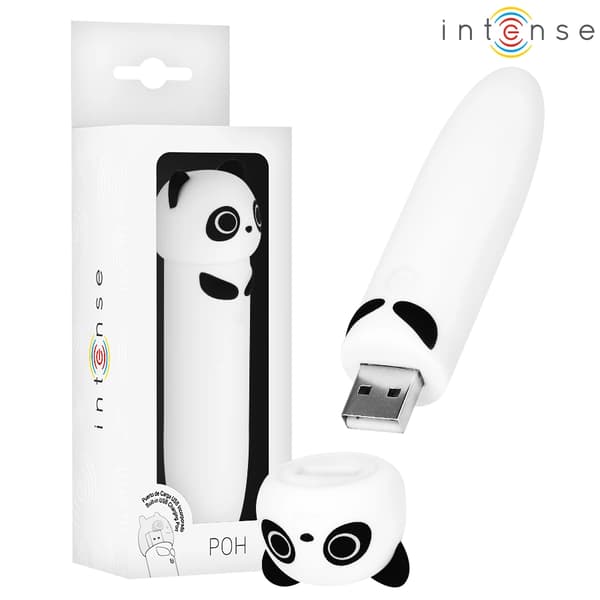 Intense POH Panda - minivibrator, USB, silikon, 10 cm