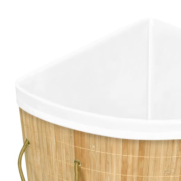 vidaXL Bambuhörntvättkorg 60 L