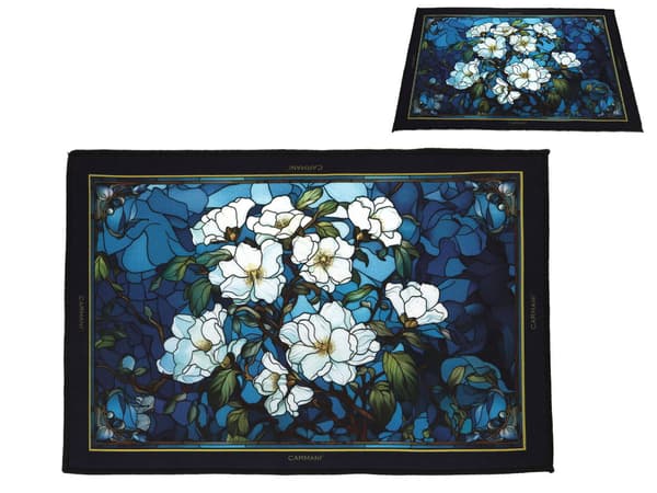 Carmani, nattduksmatta 60x40cm - blommor