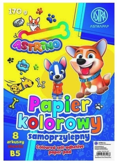 Et sæt blanke farvede papirer (10 stk.)