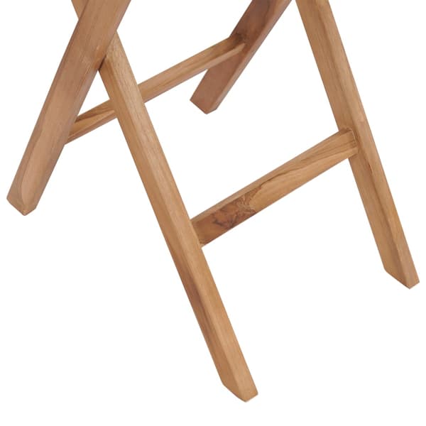 vidaXL foldbart havebord 60 cm massivt teaktræ