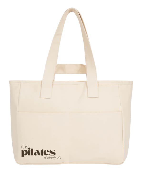 Puuvillakassi - on pilates-kello