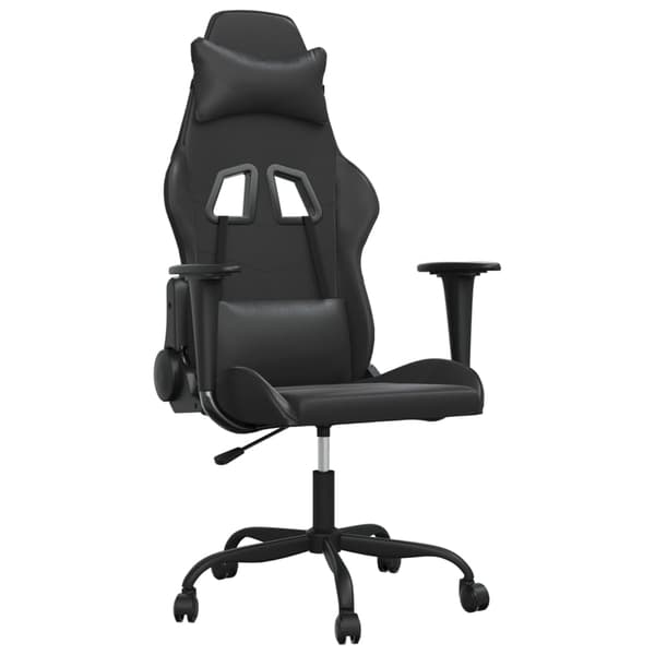 vidaXL Gamingstol, svart, konstläder