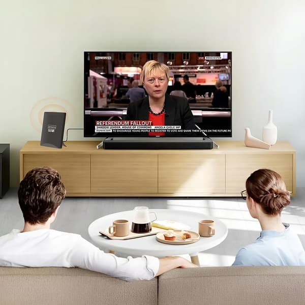Zenwire HDAT80 markantenne til DVB-T2 HEVC 2-i-1 udendørs indendørs 4K