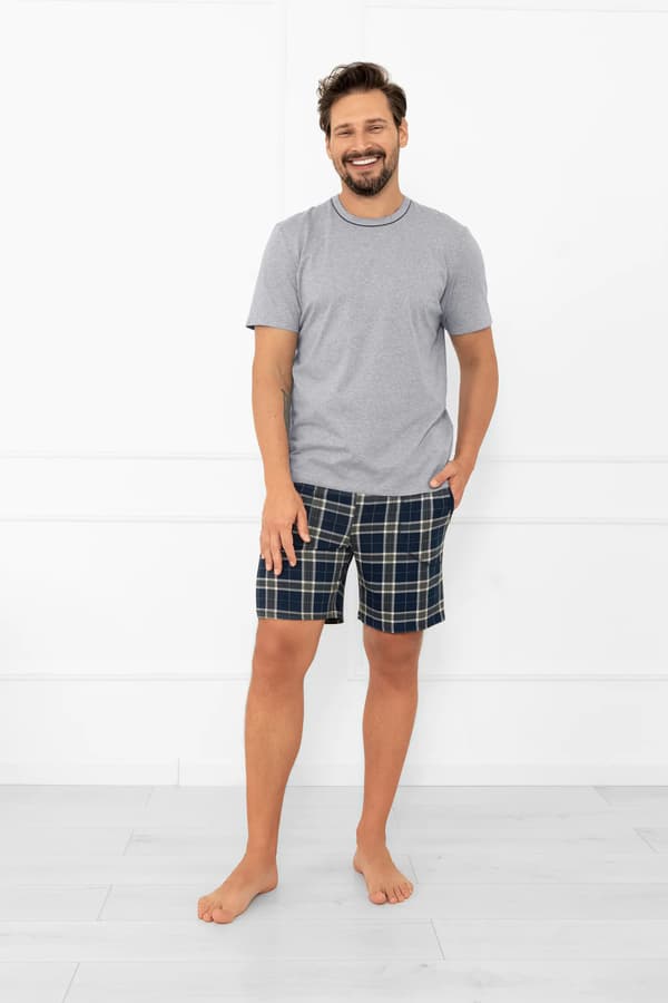 Herrpyjamas med kort ärm, korta byxor Andreas M
