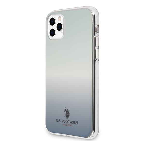 US Polo Gradient Pattern Collection -suojakuori iPhone 11 Prolle, sininen