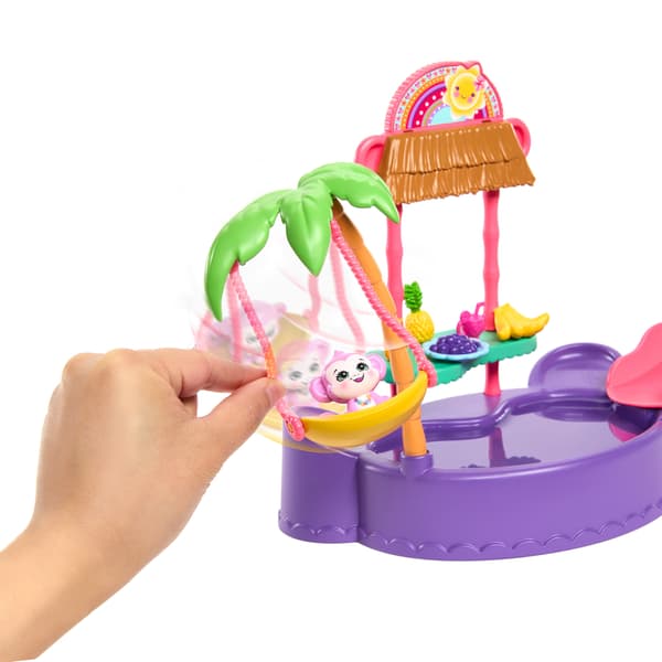 Enchantimals tropiskt poolset + apa docka