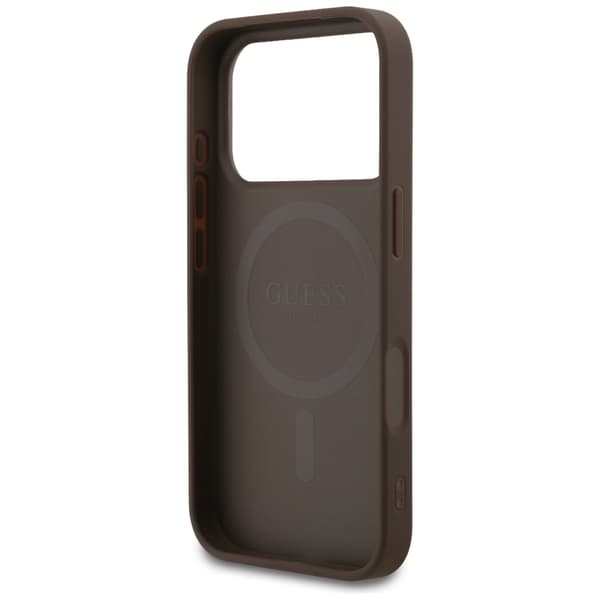 Guess 4G Small Classic Logo MagSafe-etui til iPhone 17 Pro brun