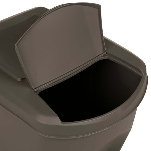 vidaXL Stapelbara papperskorgar, 3 st, grå, 75 l, polypropen