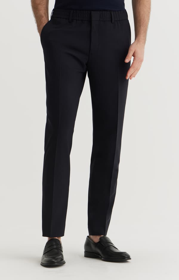 Marineblå slim fit chinos 54