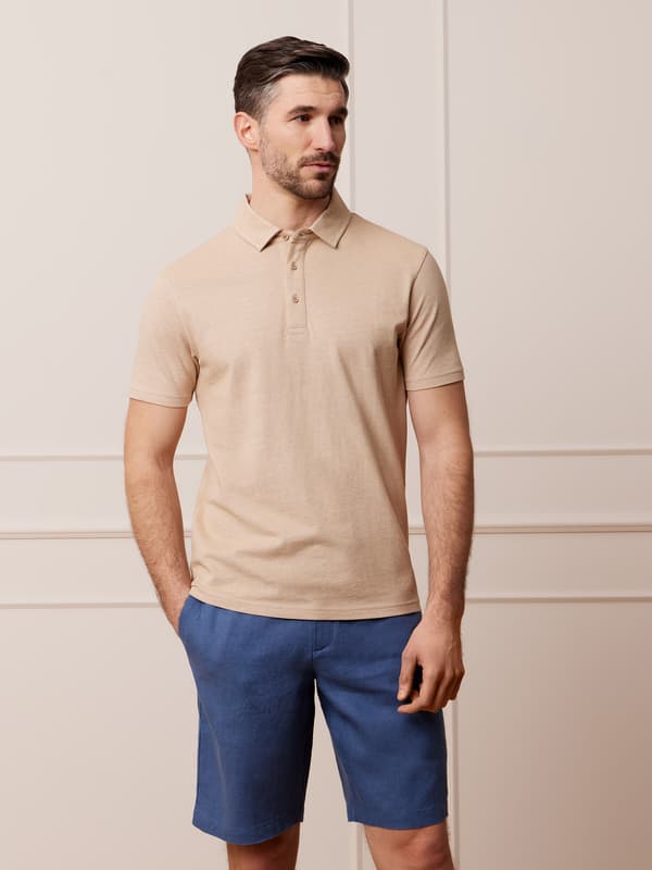 BEIGE LANDMOTH POLO XXXL