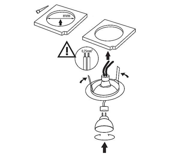 LED-takspotlight dekorativ ring Argus 10W koppar Kanlux