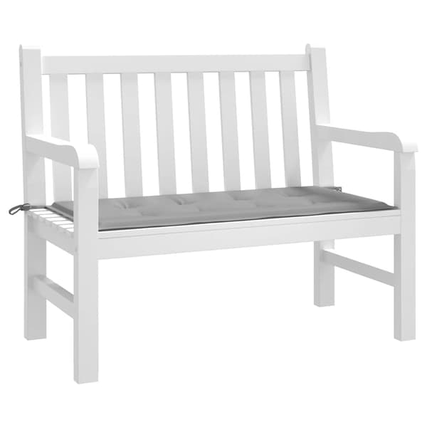 vidaXL Puutarhapenkin tyyny, harmaa, 120x50x3 cm