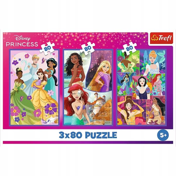 3x80 PRINSESSA YSTÄVÄT -PALAPELI 34884