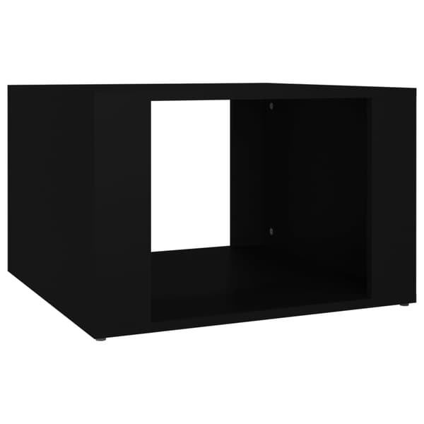 vidaXL sengebord, sort, 57x55x36 cm, træbaseret materiale