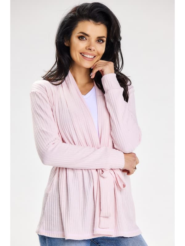 Sweater A655 - Farve/mønster: Pudderrosa S/M