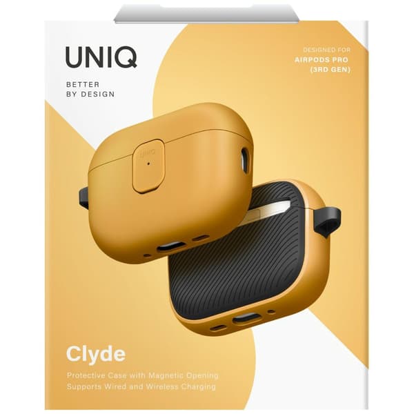 UNIQ Clyde-etui til AirPods Pro 3. generation Gulgrå