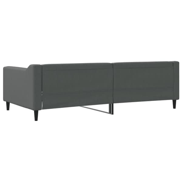 vidaXL Bäddsoffa mörkgrå 100x200 cm tygklädd