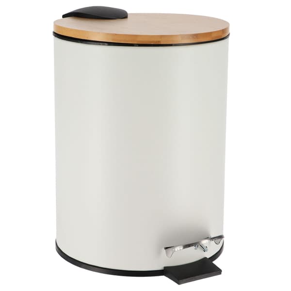 Tidløs hvid 2,5L affaldsspand