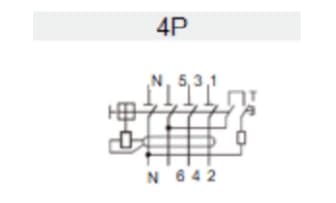 Differentialbrytare 6kA 4P 40A 30mA Typ AC