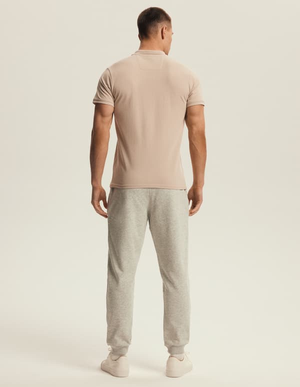 Mile Henderson herrpikétröja | Beige M
