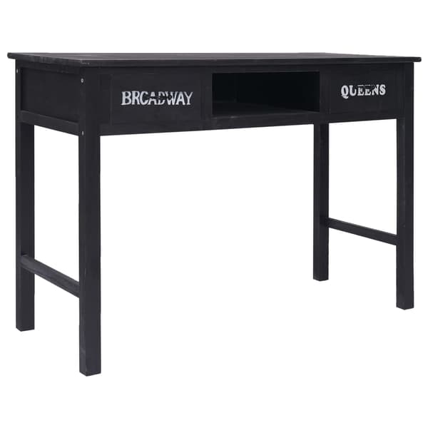 vidaXL konsolbord sort 110 x 45 x 76 cm træ