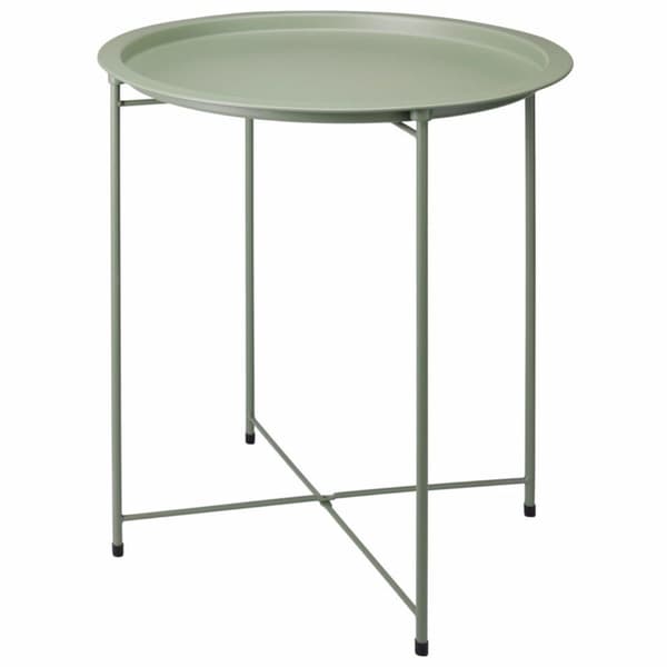 Grønt metal sidebord 47xh50 cm