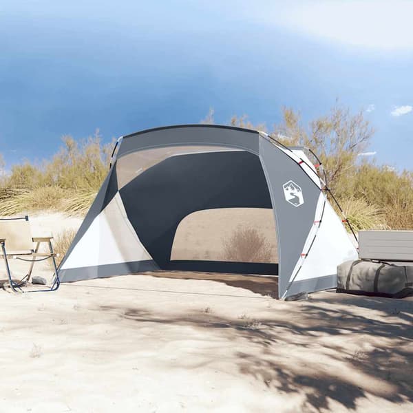 vidaXL Rantateltta, harmaa, 274x178x170/148 cm, 185T polyesteri
