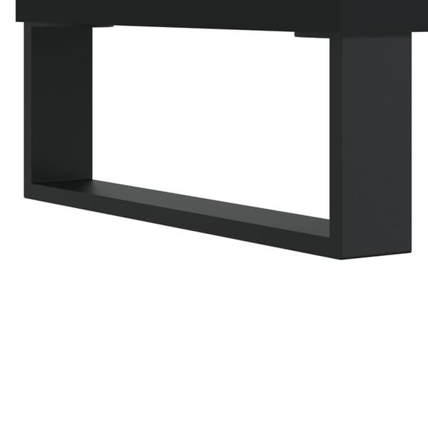 vidaXL skoskab sort 102x36x60 cm træbaseret materiale